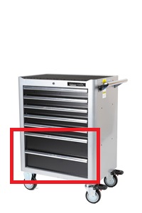 Bottenl�da med skenor